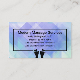 Carte De Visite Services de massage modernes