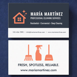 Carte De Visite Services de ménage et de nettoyage