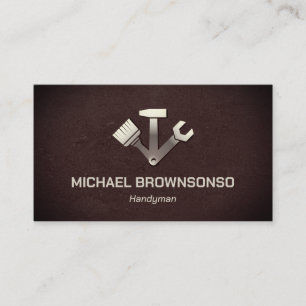 Carte De Visite Services de menuisier polyvalent Simple Vintage