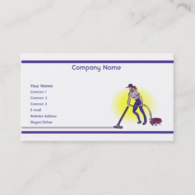 Carte De Visite Services de nettoyage (Devant)