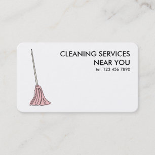 Carte De Visite Services de nettoyage 24h/24, 7j/7