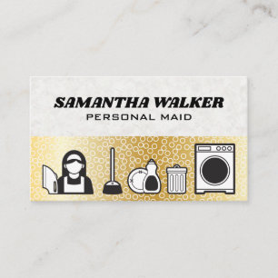 Carte De Visite Services de nettoyage Bulles