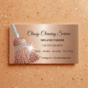 Carte De Visite Services De Nettoyage Classique