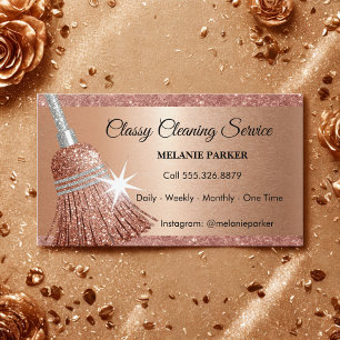 Carte De Visite Services De Nettoyage Classique