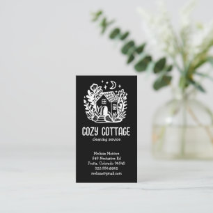 Carte De Visite Services de nettoyage de la maison mignonne Accuei