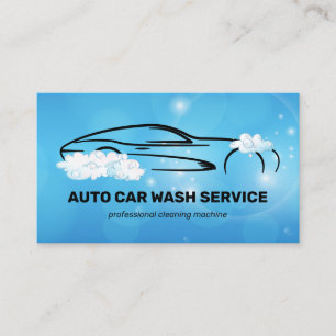 Carte De Visite Services de nettoyage de lavage automatique de voi