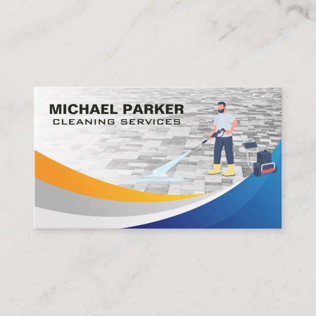 Carte De Visite Services de nettoyage de lavage sous pression (Devant)