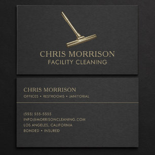 Carte De Visite Services de nettoyage de locaux Professionnel