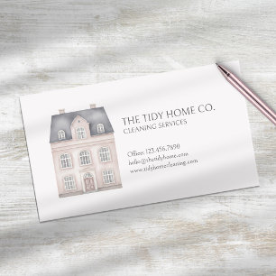 Carte De Visite Services de nettoyage de maison minimalistes moder