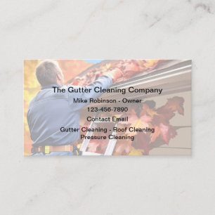Carte De Visite Services de nettoyage des toits