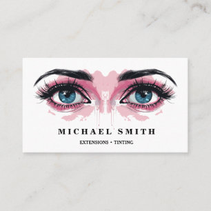 Carte De Visite Services de nettoyage des yeux en aquarelle