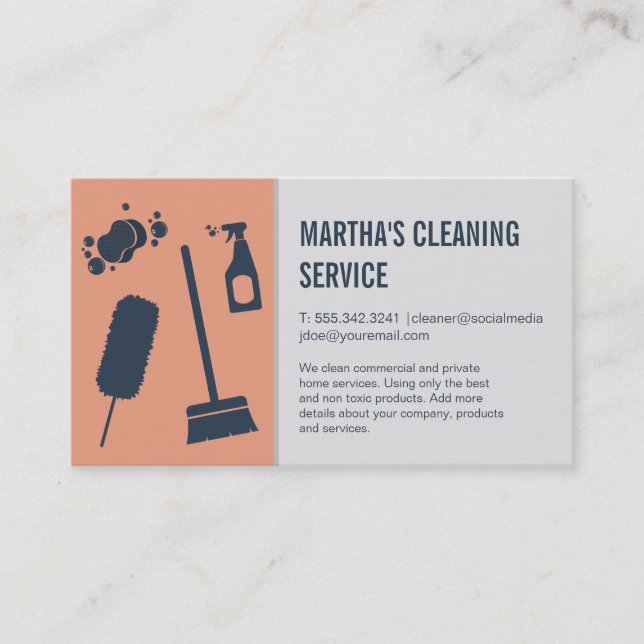 Carte De Visite Services de nettoyage | Fournitures | Maids (Devant)