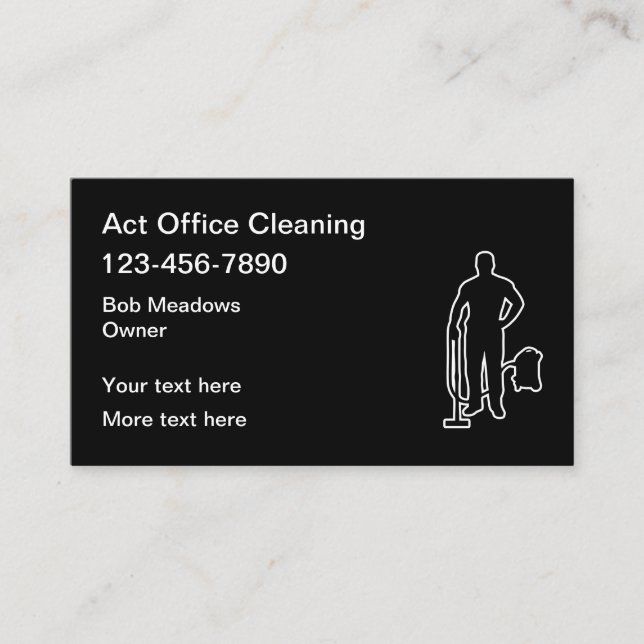 Carte De Visite Services de nettoyage Office  (Devant)