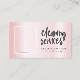 Carte De Visite Services de nettoyage Photo moderne