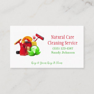 Carte De Visite Services de nettoyage professionnel écologique