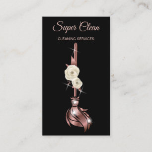 Carte De Visite Services de nettoyage professionnels de la maison 
