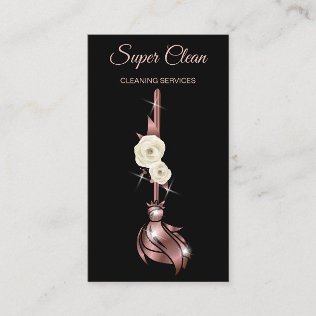 Carte De Visite Services de nettoyage professionnels de la maison  (Devant)