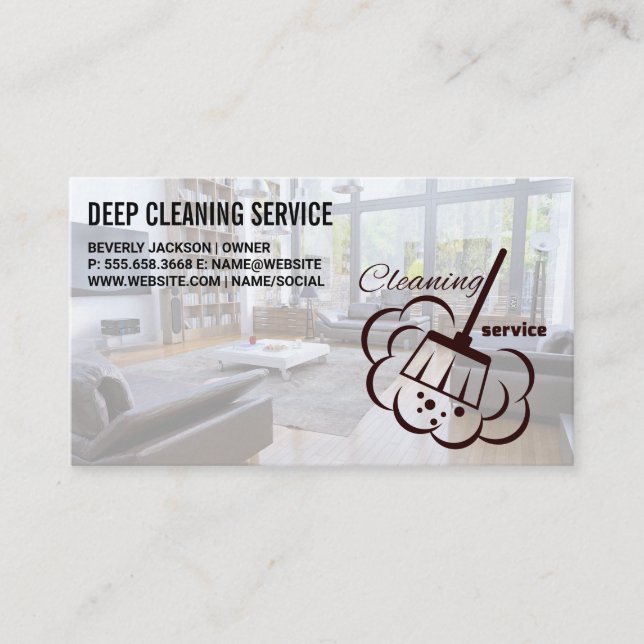 Carte De Visite Services de nettoyage | Salle de bain propre Salle (Devant)