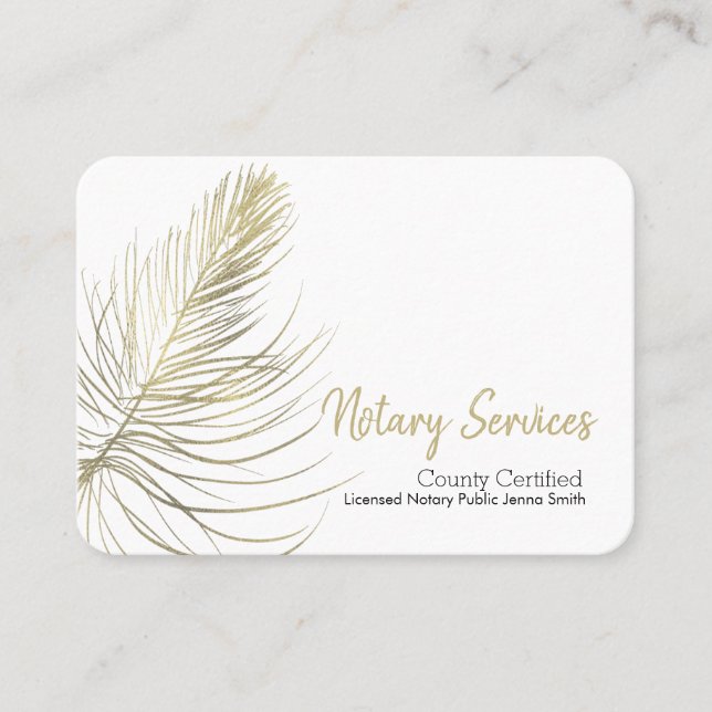 Carte De Visite Services de notaire minimaux Carré aurifère Earthy (Devant)