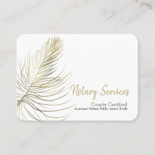 Carte De Visite Services de notaire minimaux Carré Terreux Or