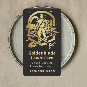 Carte De Visite Services de paysagisme d'entretien de pelouse prof