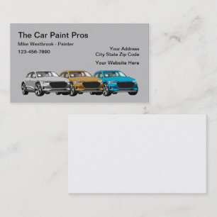 Carte De Visite Services de peinture automobile 