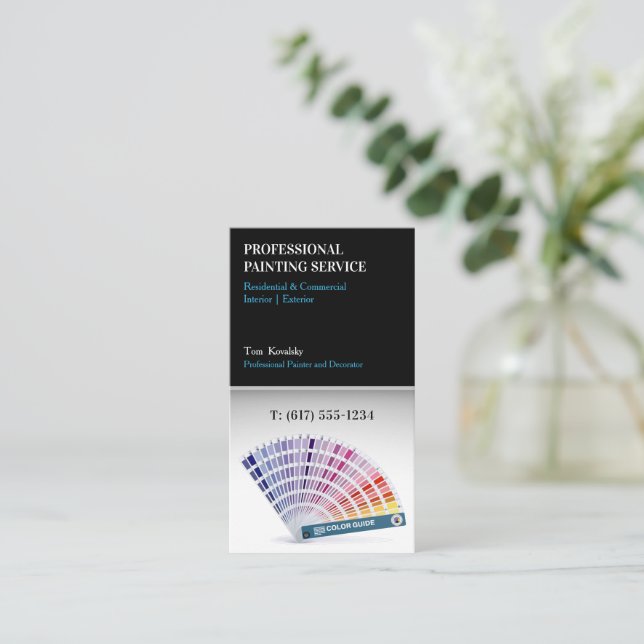 Carte De Visite Services de peinture | Décorateur (Debout devant)