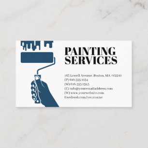 Carte De Visite Services de peinture   Paint Rollers