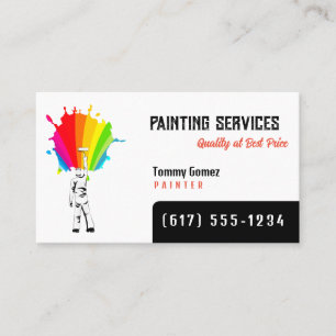 Carte De Visite Services de peinture   Peintres