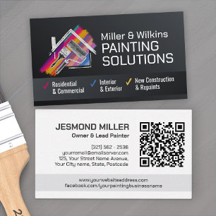 Carte De Visite Services de peinture professionnelle - Peintre de 