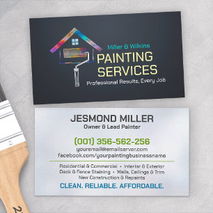 Carte De Visite Services de peinture professionnelle - Peintre de 