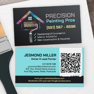 Carte De Visite Services de peinture professionnelle - Peintre de 