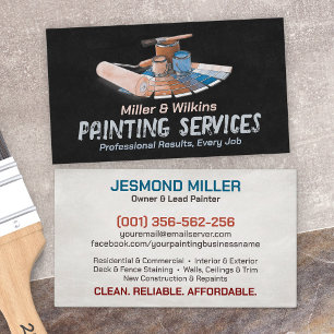 Carte De Visite Services de peinture professionnels - Peintre en b