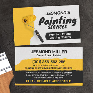 Carte De Visite Services de peinture professionnels - Peintre en b