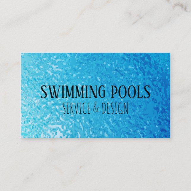 Carte De Visite Services De Piscine (Devant)
