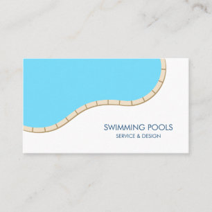 Carte De Visite Services De Piscine Moderne