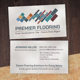 Carte De Visite Services de plancher professionnel - Installation 