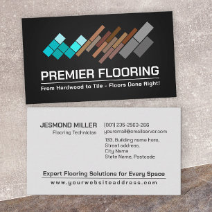 Carte De Visite Services de plancher professionnel - Installation 