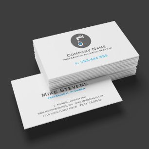 Carte De Visite Services de plomberie professionnels