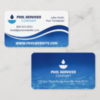 Services de pool | Vague d'eau bleue | Piscine