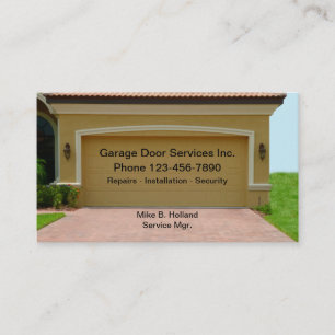 Carte De Visite Services de portes de garage à domicile