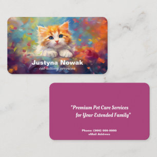 Carte De Visite Services de pose de chats