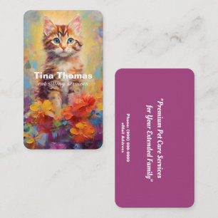 Carte De Visite Services de pose de chats