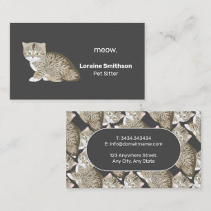 Carte de visite Services de pose pour animaux