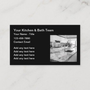 Carte De Visite Services De Redressement De Cuisine Et De Baignoir