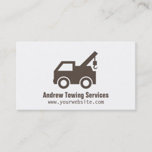 Carte De Visite Services de remorquage de camions minimalistes mod