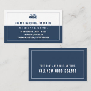 Carte De Visite Services de remorquage   Votre remorque n'importe 