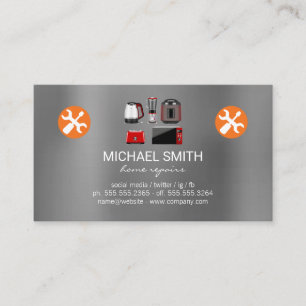Carte De Visite Services de réparation à domicile   Appareils   Te