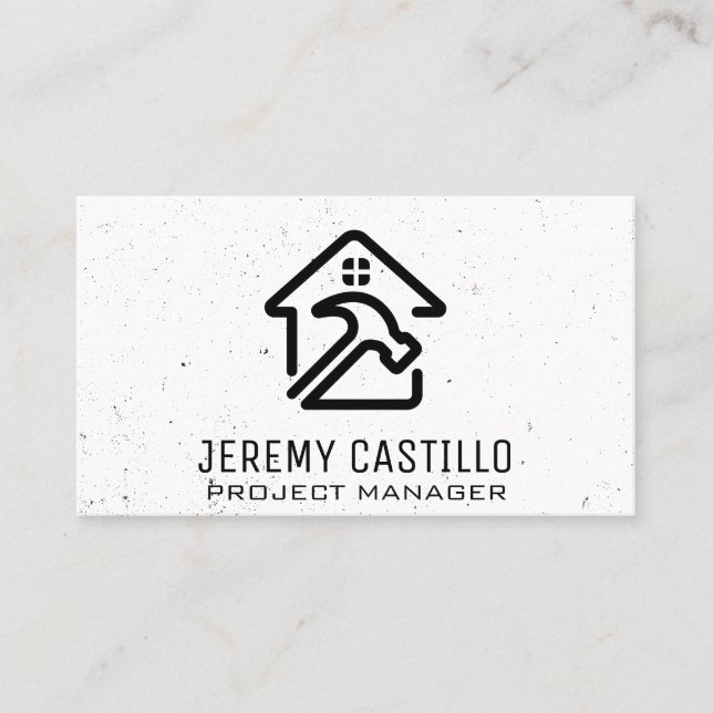 Carte De Visite Services de réparation à domicile | Menuiserie (Devant)