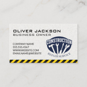 Carte De Visite Services de réparation de construction Entrepren